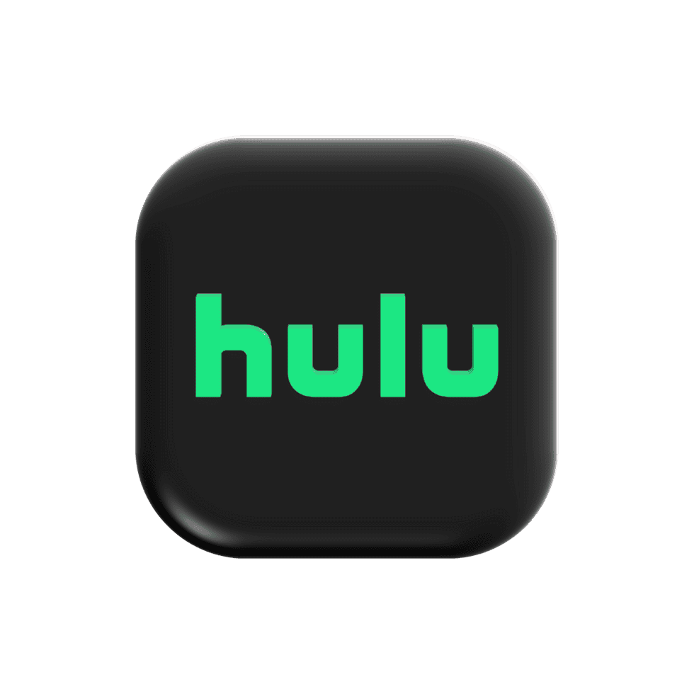 the hulu logo pops up and fades away